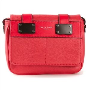 Red Rag & Bone Mini Pilot Crossbody Bag